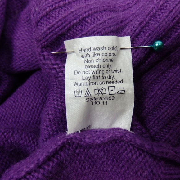 J. Crew Purple Alpaca Blend Warm Cozy Pullover Sweater - Picture 8 of 8